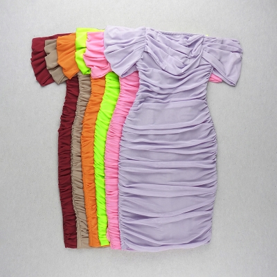 Gathered-Oranza-Mesh-Off-Shoulder-Bandage-Dress-K454-15