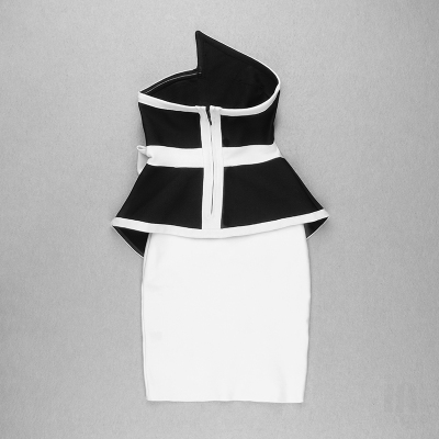 Strapless-Bandage-Dress-2-Piece-Set-B1290-8