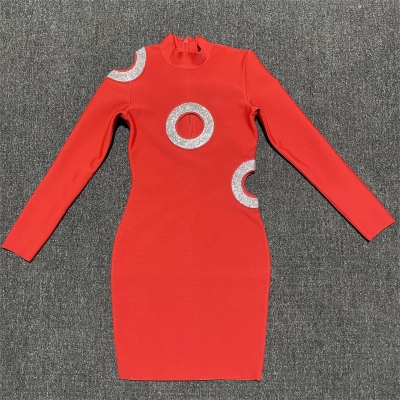Yvette-Diamand-Circle-Bandage-Dress-B1437-18