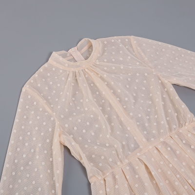 Long-Sleeve-Mesh-Dress-﹠-Lace-Waist-Sealing-Set-K1053-17