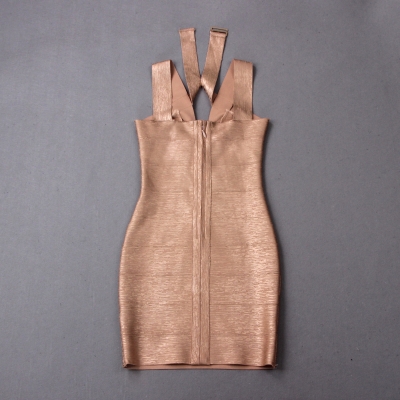 Hollow-Out-Halter-Metallic-Bandage-Dress-K1071-5