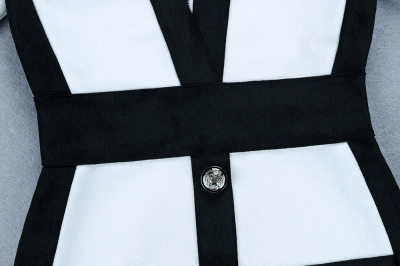 Black-Stripe-Bandage-Dress-K342-3
