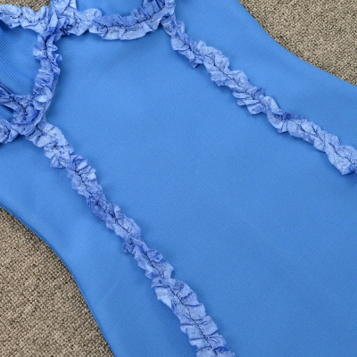 Flower-Stripe-Bandage-Dress-K955-1