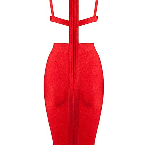Halter Backless Cut Out Bandage Dress Sexy Party Dress KL1044 9