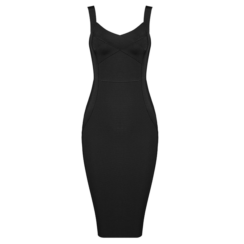 Deep V Strap Slit Dress K1051 - Women's Dress Shop. Bandage Dress ...