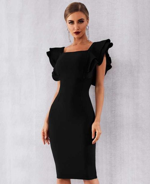The-butterfly-Sleeves-Bandage-Dress-K483-10