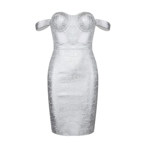 Metallic-Off-Shoulder-Bandage-Dress-K714-12