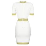 Golden-Silk-Short-Sleeve-Bandage-Dress-K821-30