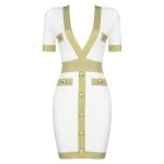 Golden-Silk-Short-Sleeve-Bandage-Dress-K821-32