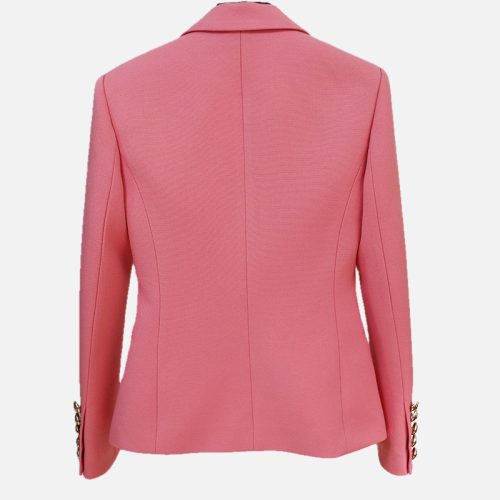 Double Breasted Light Coral Blazer K1000 1