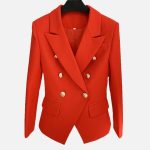 Double Breasted Red Blazer K1001 1