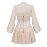 Long-Sleeve-Mesh-Dress-﹠-Lace-Waist-Sealing-Set-K1053-20