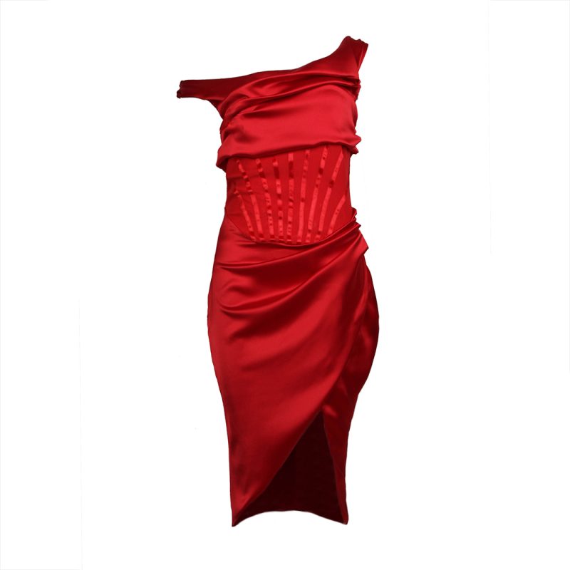 One-Shoulder-Wrinkle-Dress-K1015-37