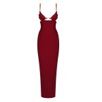 Wine-Red-Strap-Bandage-Maxi-Dress-B1469-10